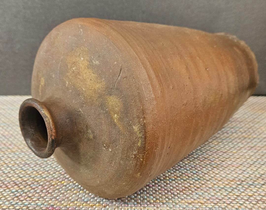 東南アジア古陶磁器系　琉球古陶系　 南蛮壺　花入れ　茶道具　茶器　高27.2cm