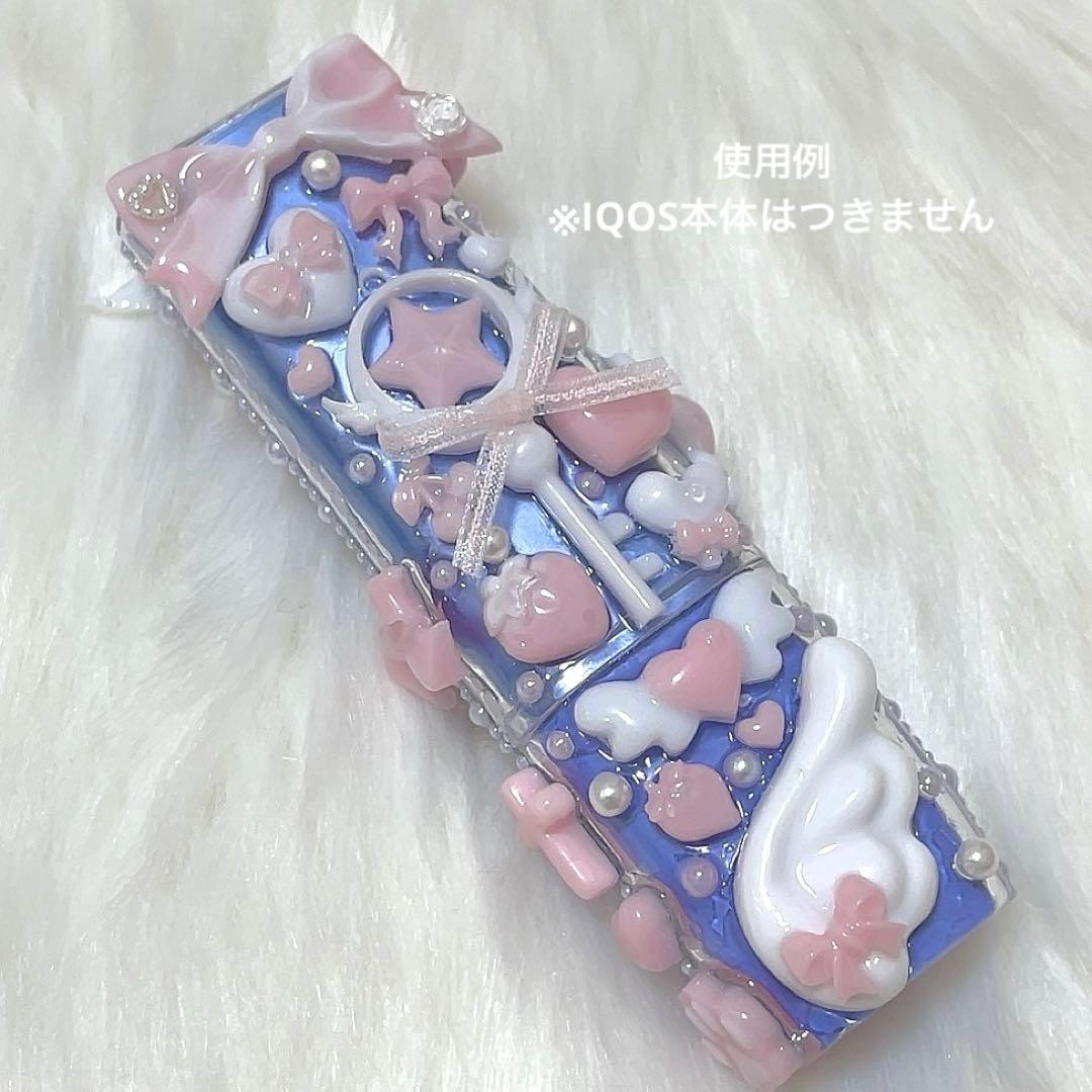 IQOSケースデコ　イルマワンケースデコ　ピンク　ホワイト　夢かわ　魔法少女