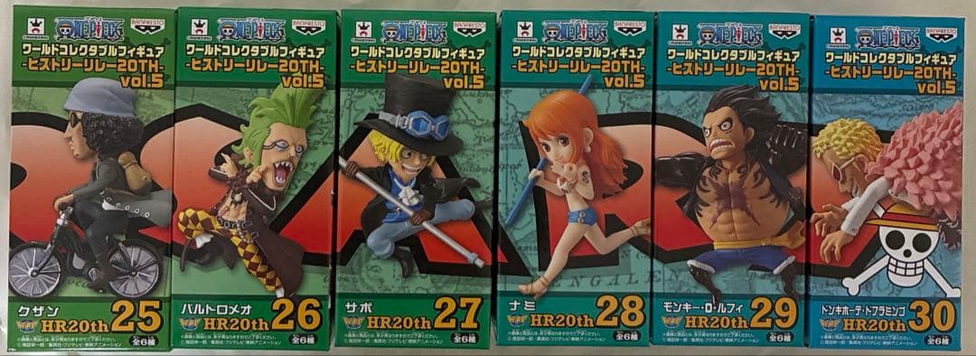 未開封 ワンピース ワーコレ ヒストリーリレー　20th 全30種 コンプ