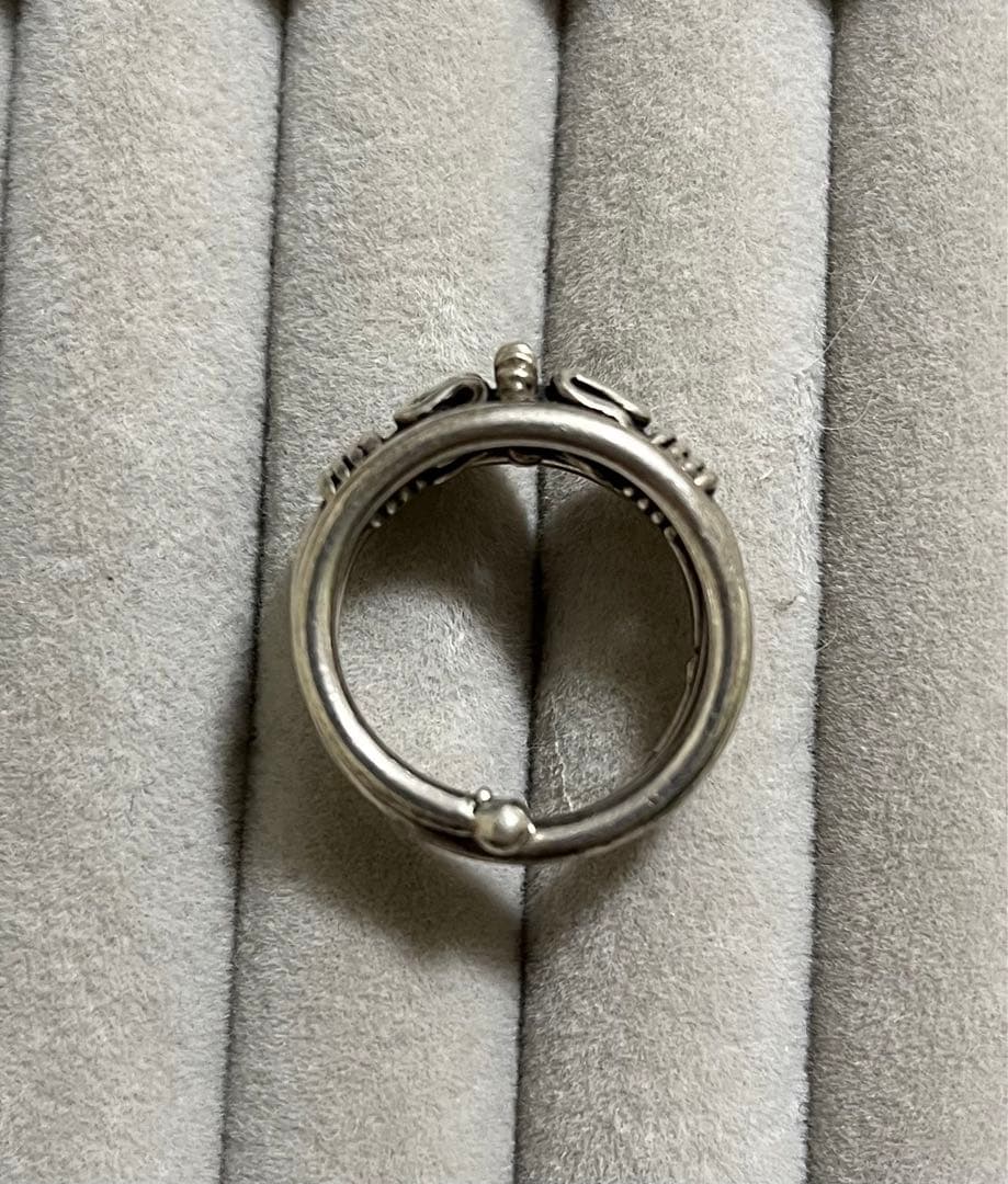 シルバーリング　ヴィンテージ　インド産　1点物