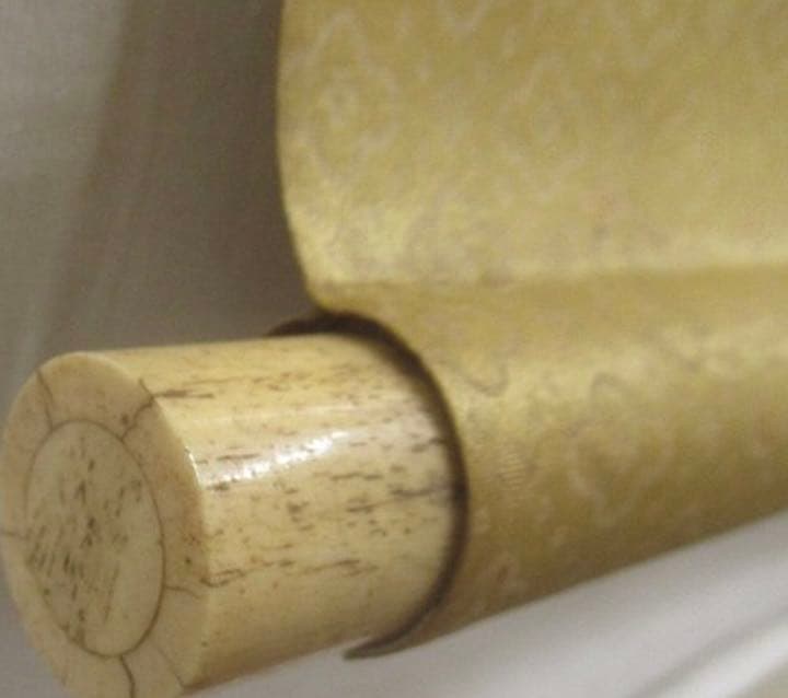 鹿角軸　作家落款　掛け軸　古美術　骨董　アンティーク