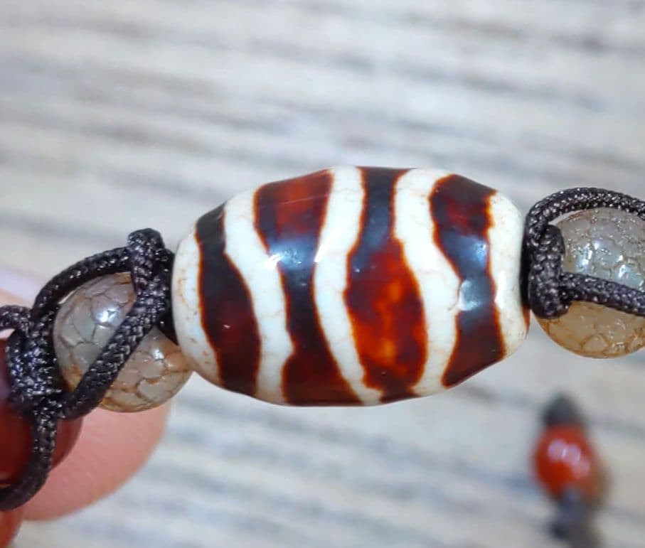 水紋天珠ブレスレット14センチ