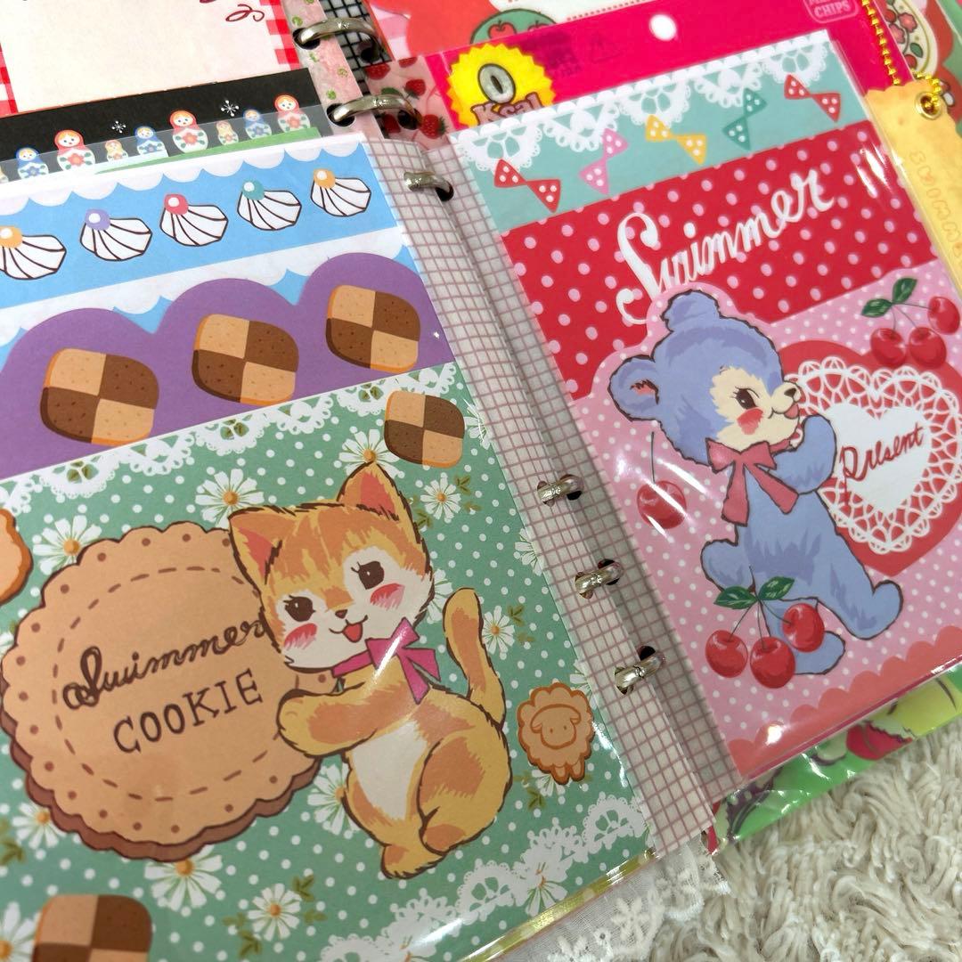 1044 おすそ分けファイル　A5クリアバインダー スイマー　雑貨セット