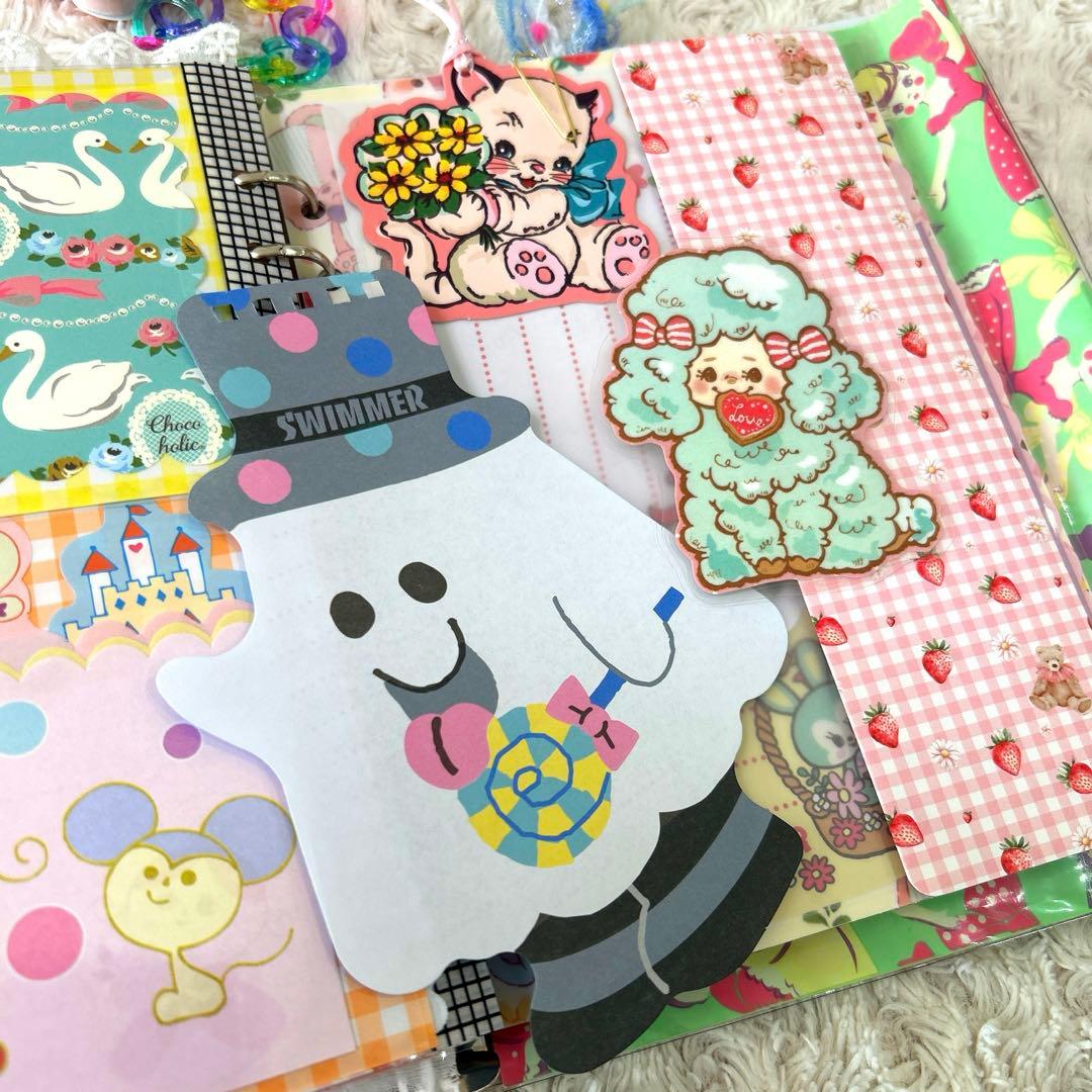 1044 おすそ分けファイル　A5クリアバインダー スイマー　雑貨セット