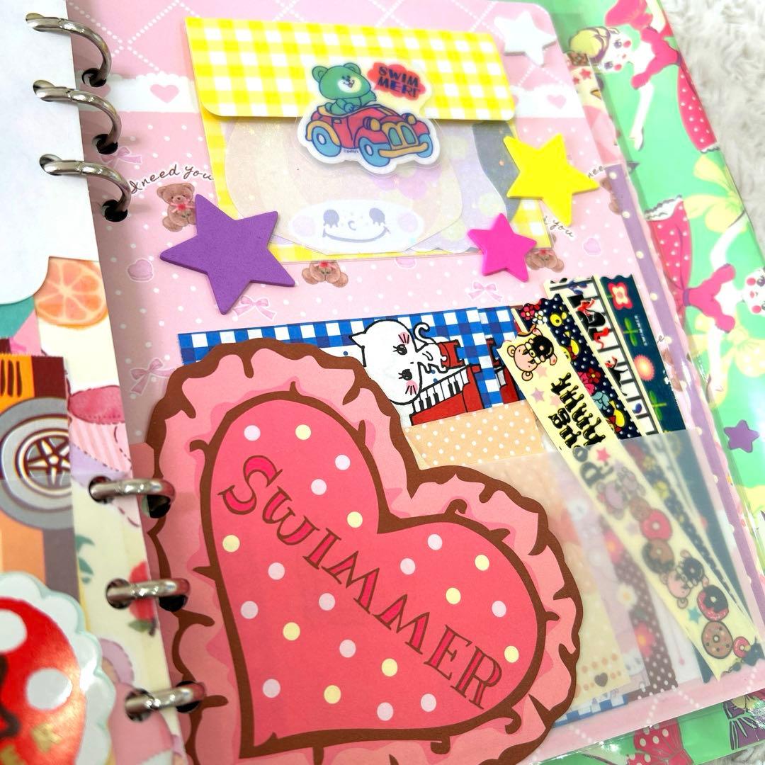 1044 おすそ分けファイル　A5クリアバインダー スイマー　雑貨セット