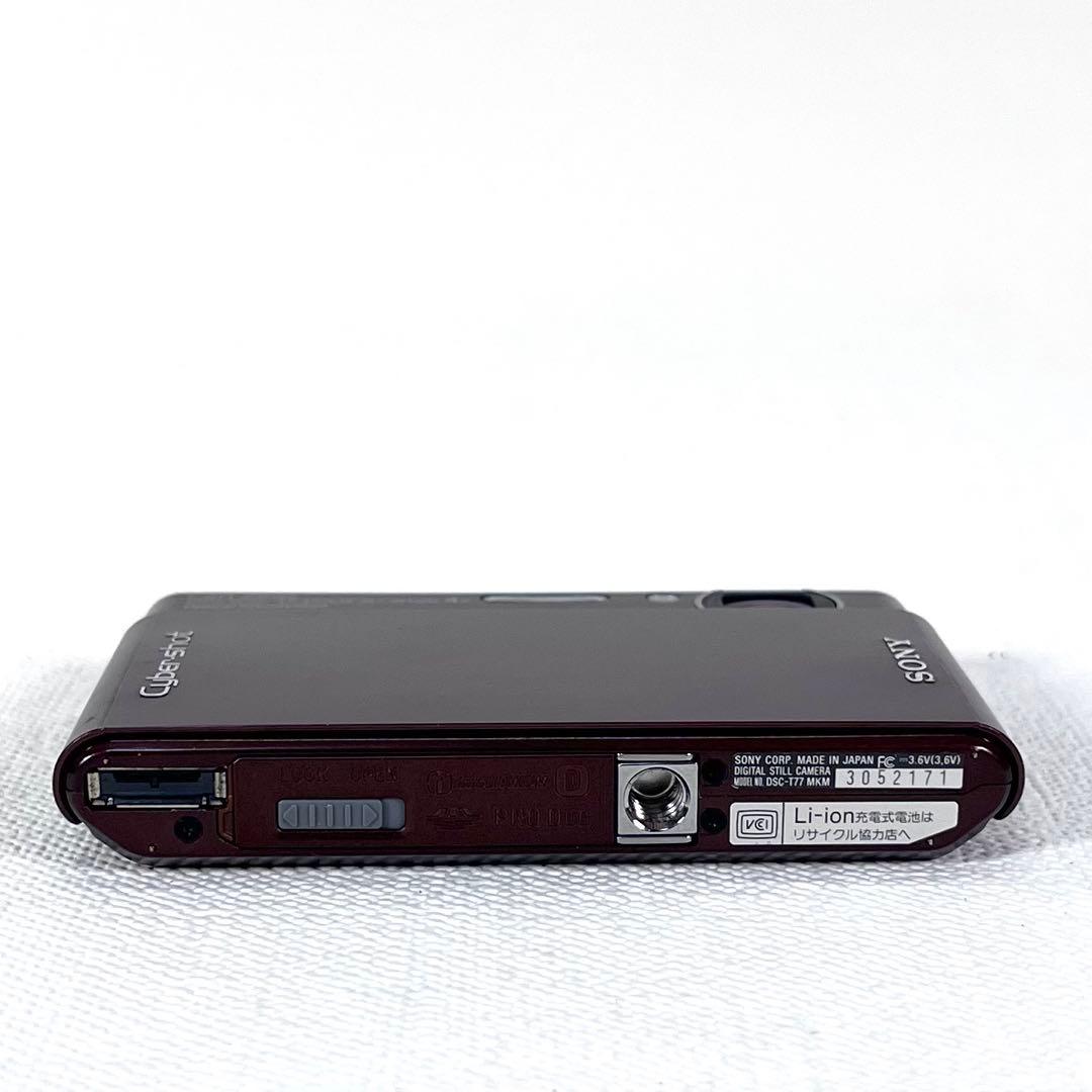 動作確認済 SONY cyber shot DSC-T77 オールド　デジカメ