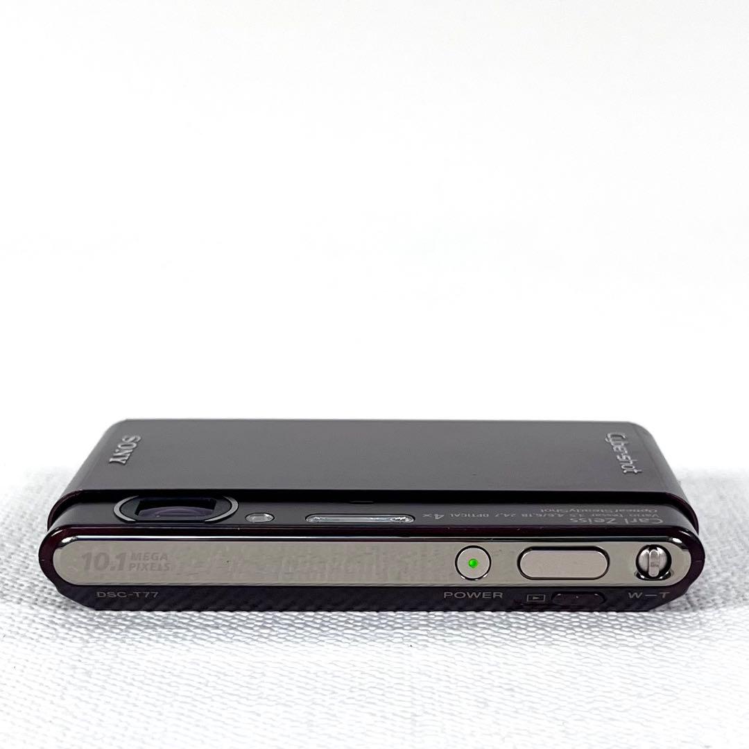 動作確認済 SONY cyber shot DSC-T77 オールド　デジカメ