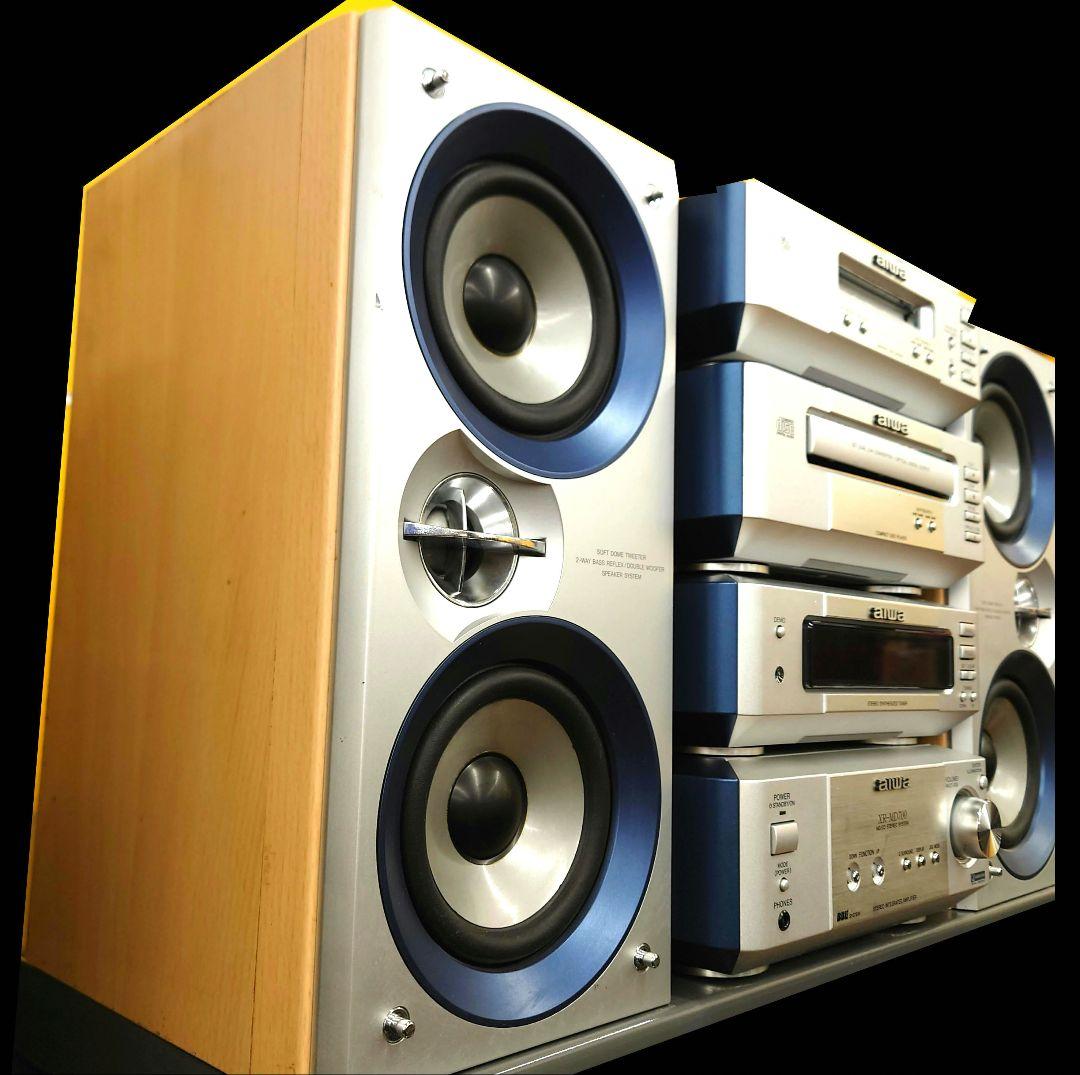 ●【リモコン付】aiwa　XR-MD700 CD/MDシステムコンポ