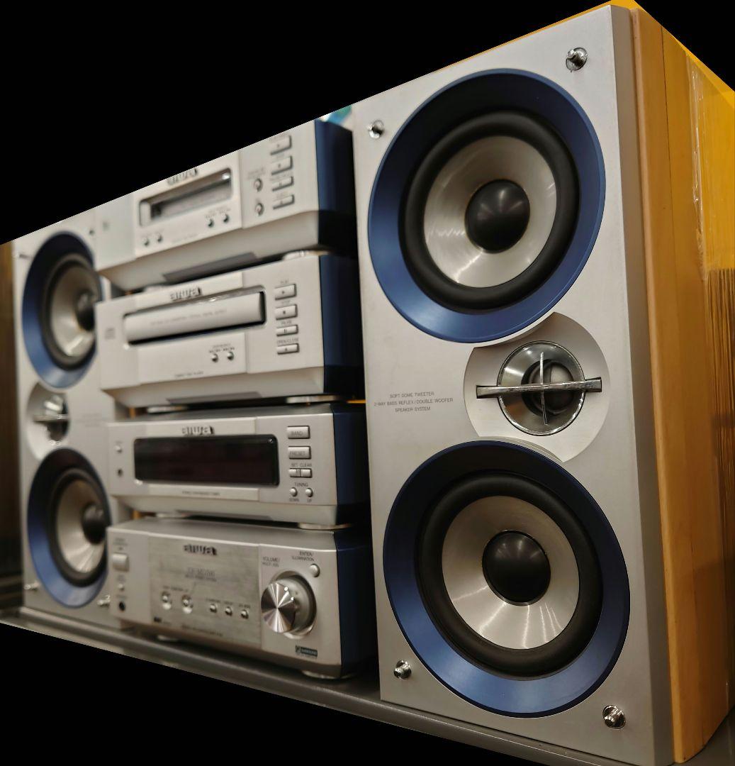 ●【リモコン付】aiwa　XR-MD700 CD/MDシステムコンポ