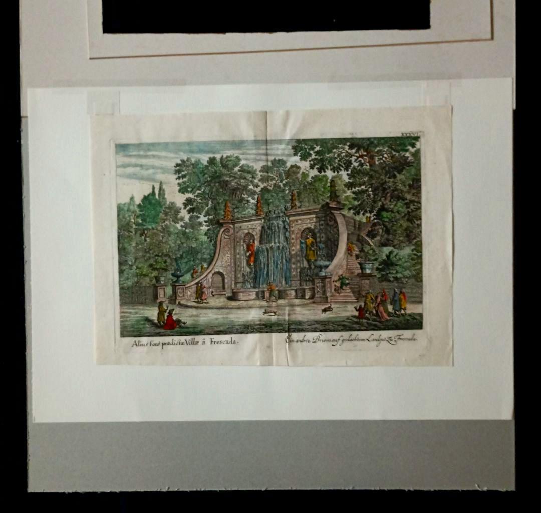 お値下げ　古典版画　1685年　FALDA 「Villa Frescada」