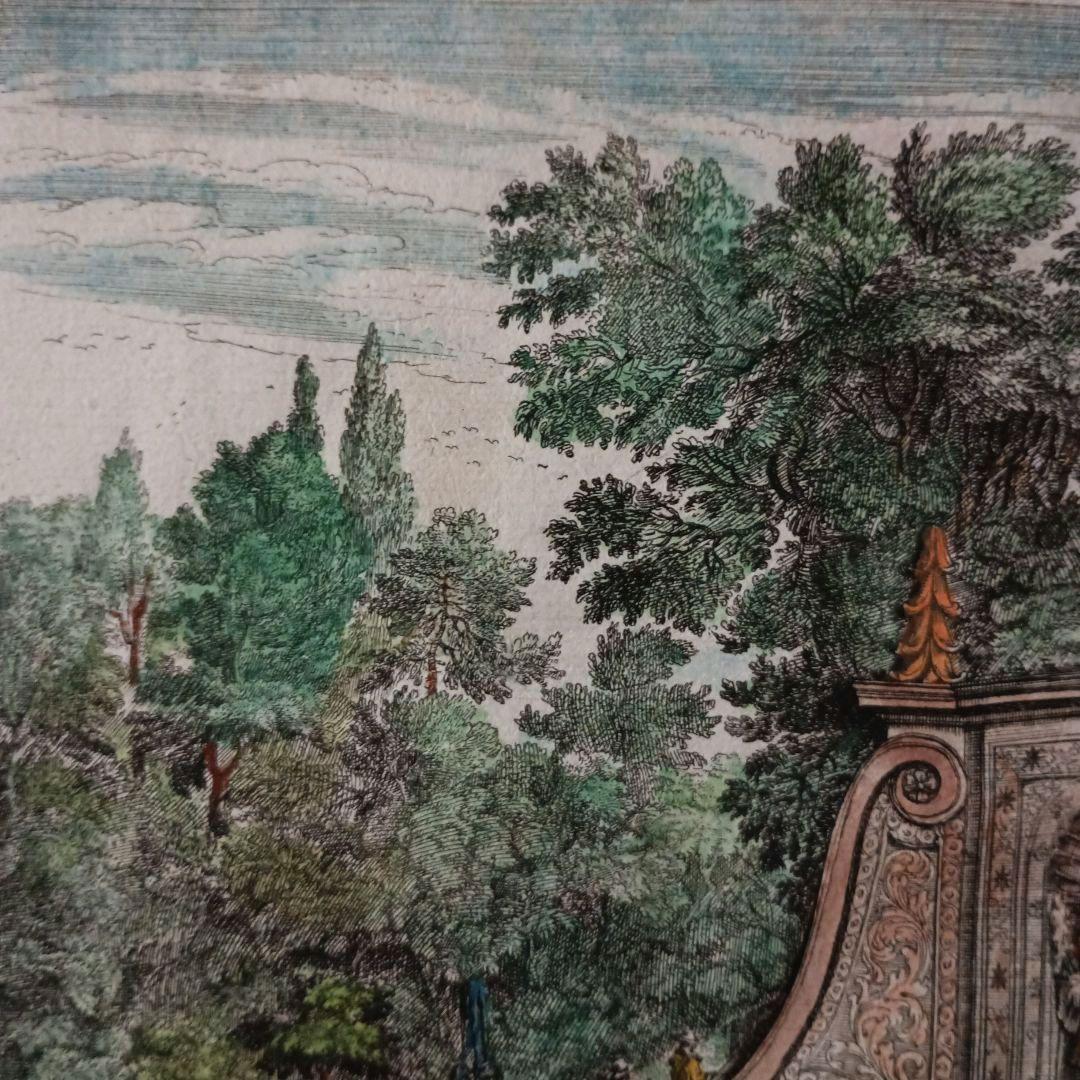 お値下げ　古典版画　1685年　FALDA 「Villa Frescada」