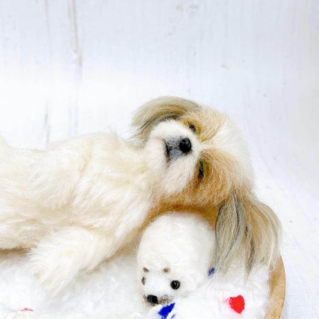 羊毛フェルト 犬 シーズー