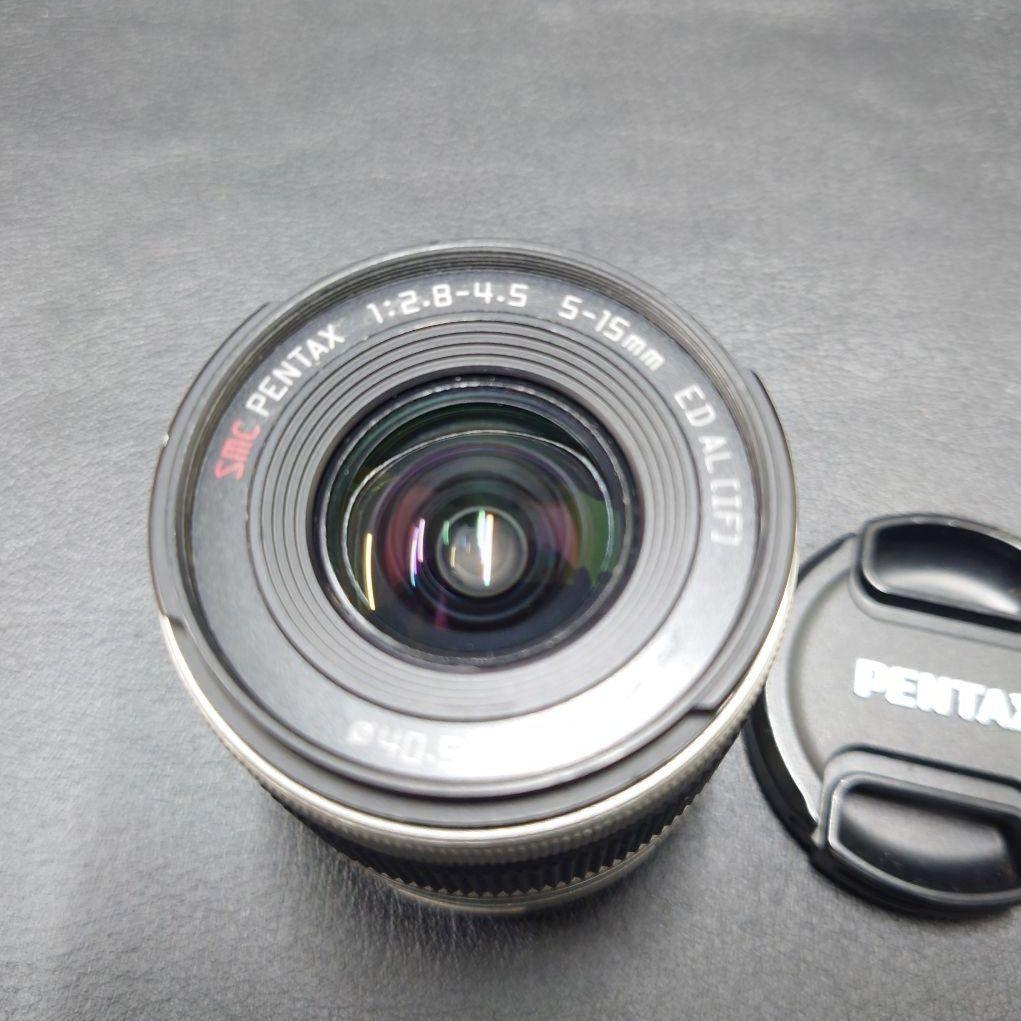 PENTAX Q ブラック×ボルドー本革 02レンズ　純正電池×2個　純正充電器