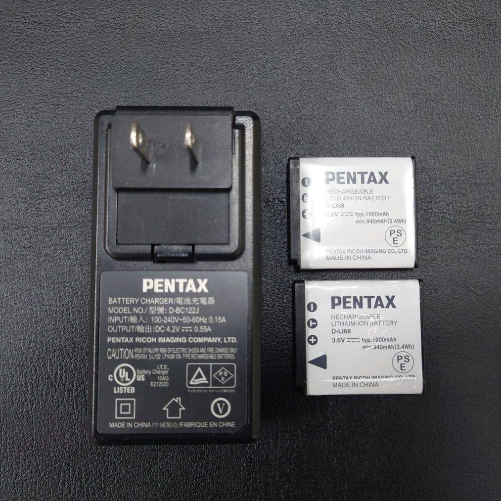 PENTAX Q ブラック×ボルドー本革 02レンズ　純正電池×2個　純正充電器