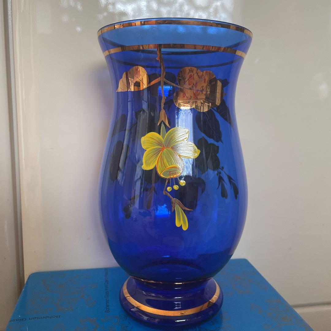 ボヘミアン　カリ・グラス花瓶