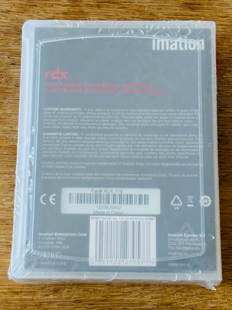 imation rdx 1.0TB ハードディスクカートリッジ
