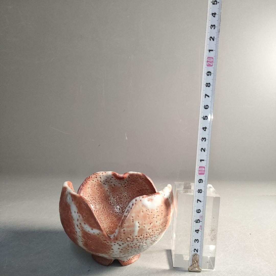 A1300-3/鼠志野割山椒向付5客/銘々皿/飾鉢/盛鉢/菓子鉢/懐石道具/