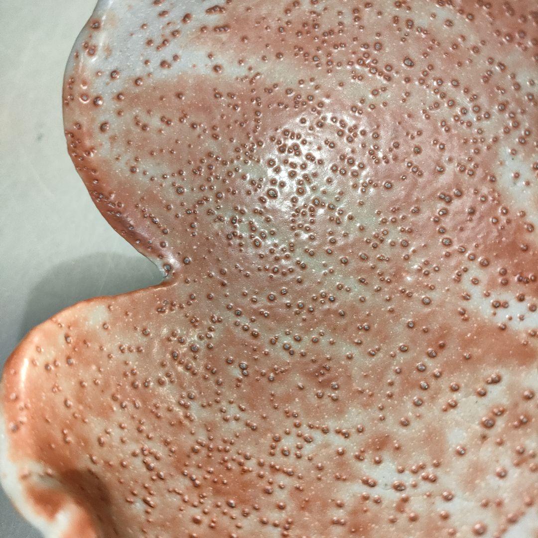 A1300-3/鼠志野割山椒向付5客/銘々皿/飾鉢/盛鉢/菓子鉢/懐石道具/