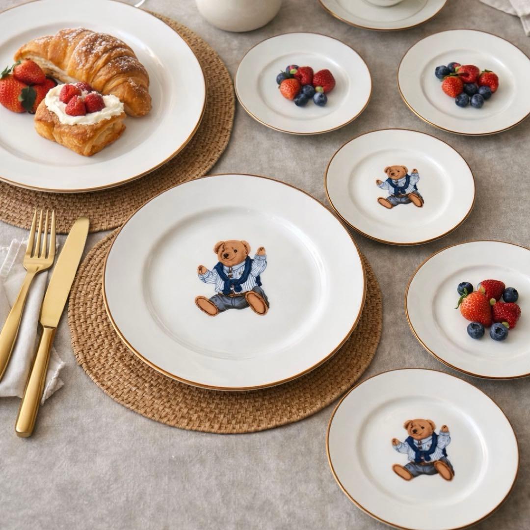【新品未使用】POLO RALPH LAUREN ポロベア プレートセット