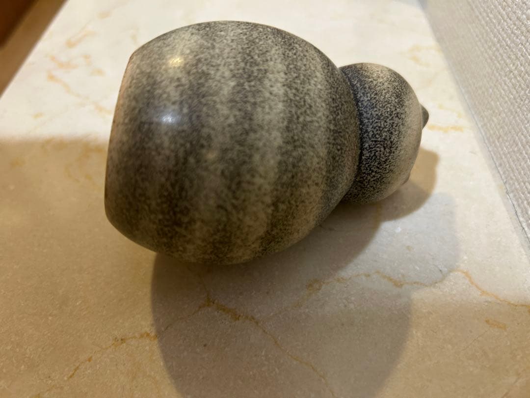 リサラーソン ミア　猫の陶器フィギュア 灰色のストライプ