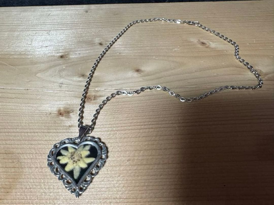 Vintage ハート　リバーシブル　ネックレス