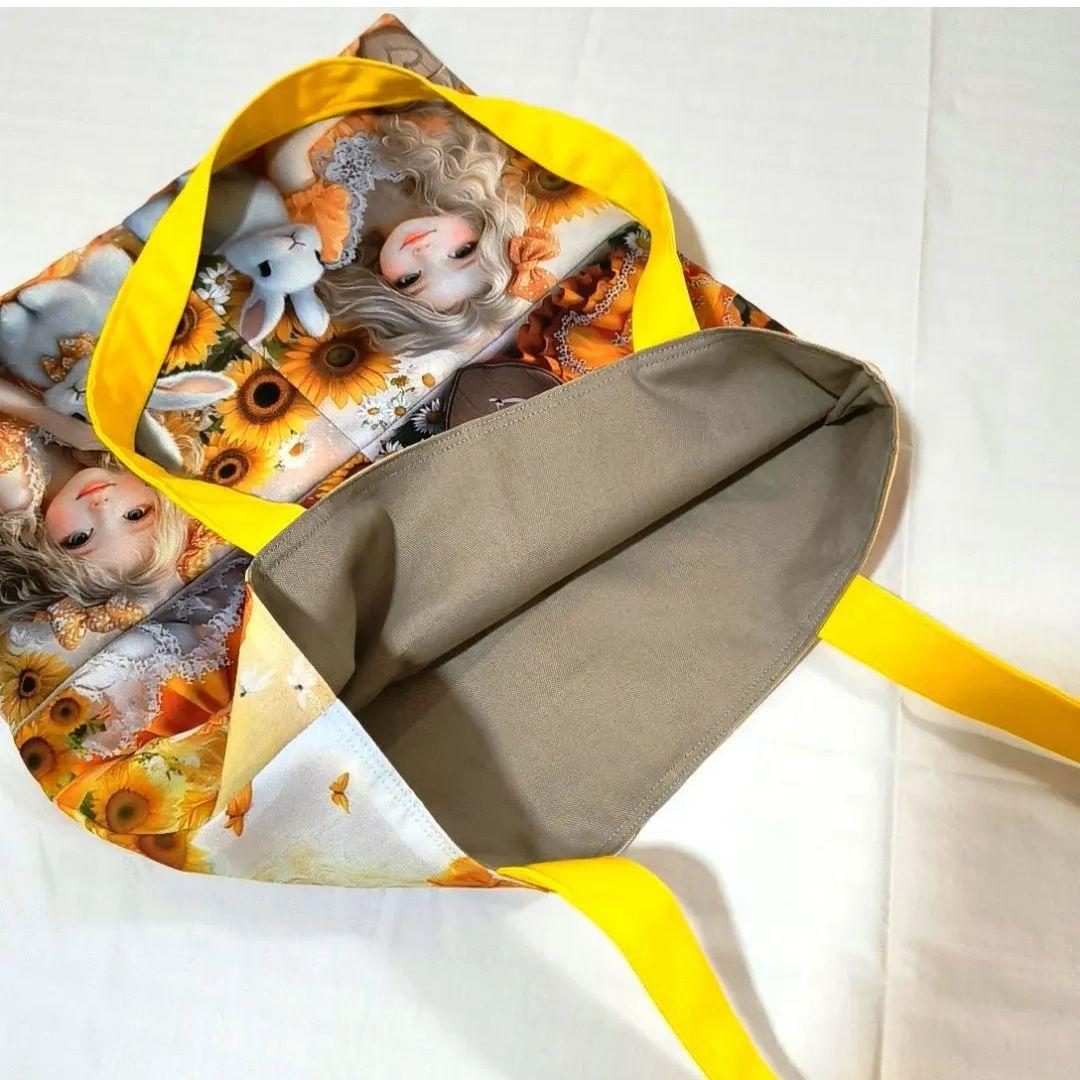 あしべ☆様】ハンドメイドオーダー★女の子★ぺたんこ大トートバッグ　4点