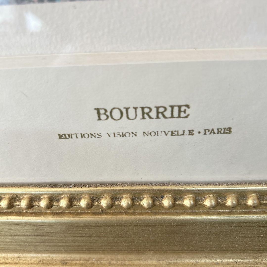 アンドレ・ブーリエ リトグラフ サンマーロの入り江ゴールドフレーム