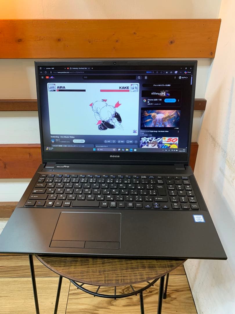 見やすい！Mouse ノートPC/i5/M.2SSD/メモリ8G/WinPro！