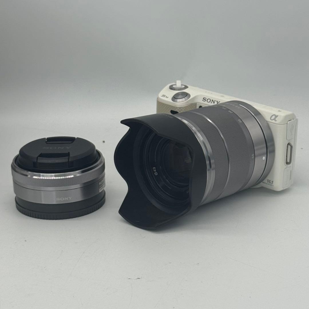 【箱付き】SONY NEX-5ND ダブルレンズキット ホワイト