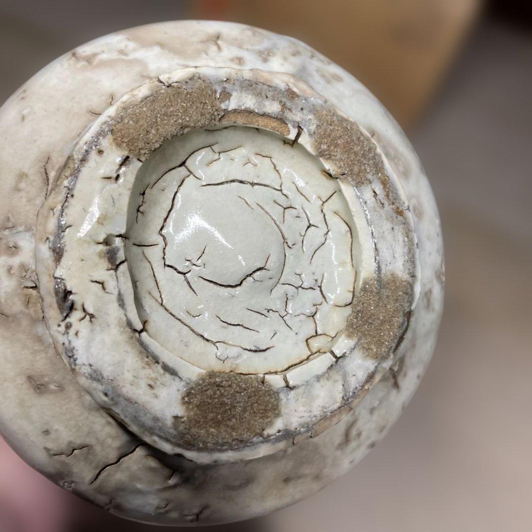 杉本泥牛　粉吹茶碗　共箱