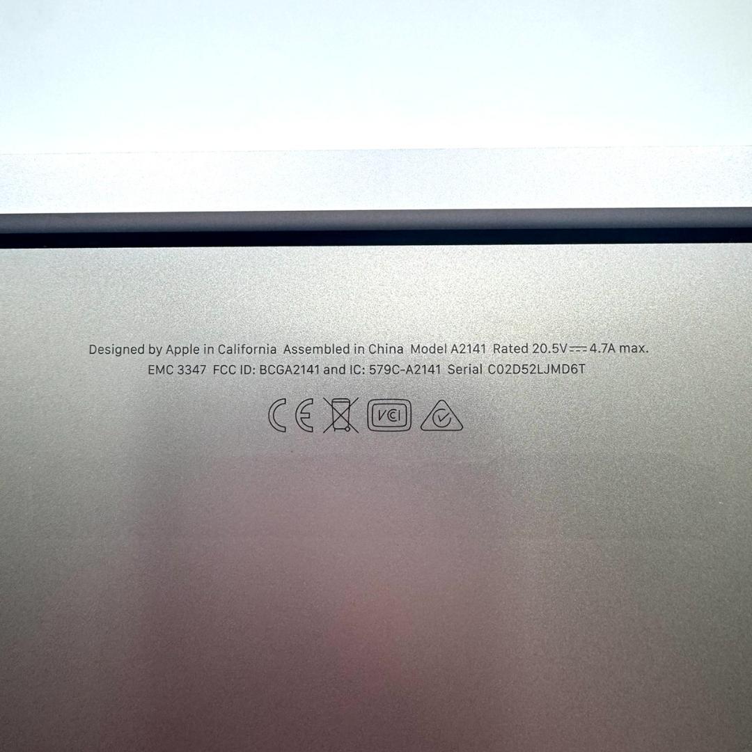 Apple MacBook Pro A2141 i9 9世代 32GB 1TB