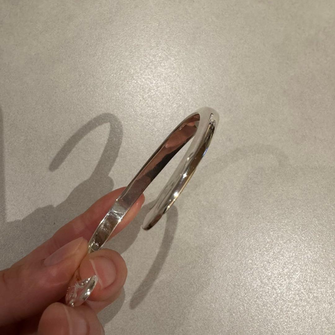 残1 イーグル 顔 バングル ノーブランド 平打ち Mサイズ ハンドメイド