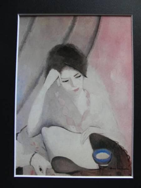 MARIE　LAURENCIN 、マリー・ローランサン、読書する女、大判