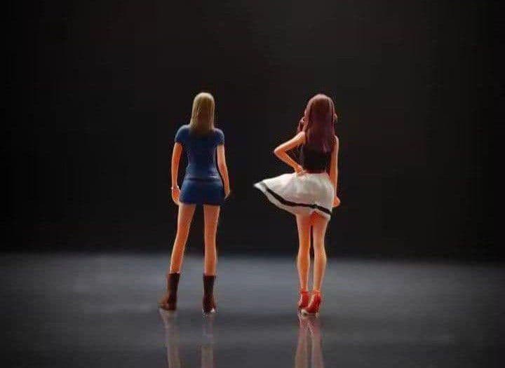 ⚠️在庫あと僅か■1/64イニシャルD【岩瀬恭子＆佐藤真子】2体セット《新品》