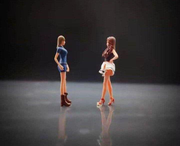 ⚠️在庫あと僅か■1/64イニシャルD【岩瀬恭子＆佐藤真子】2体セット《新品》