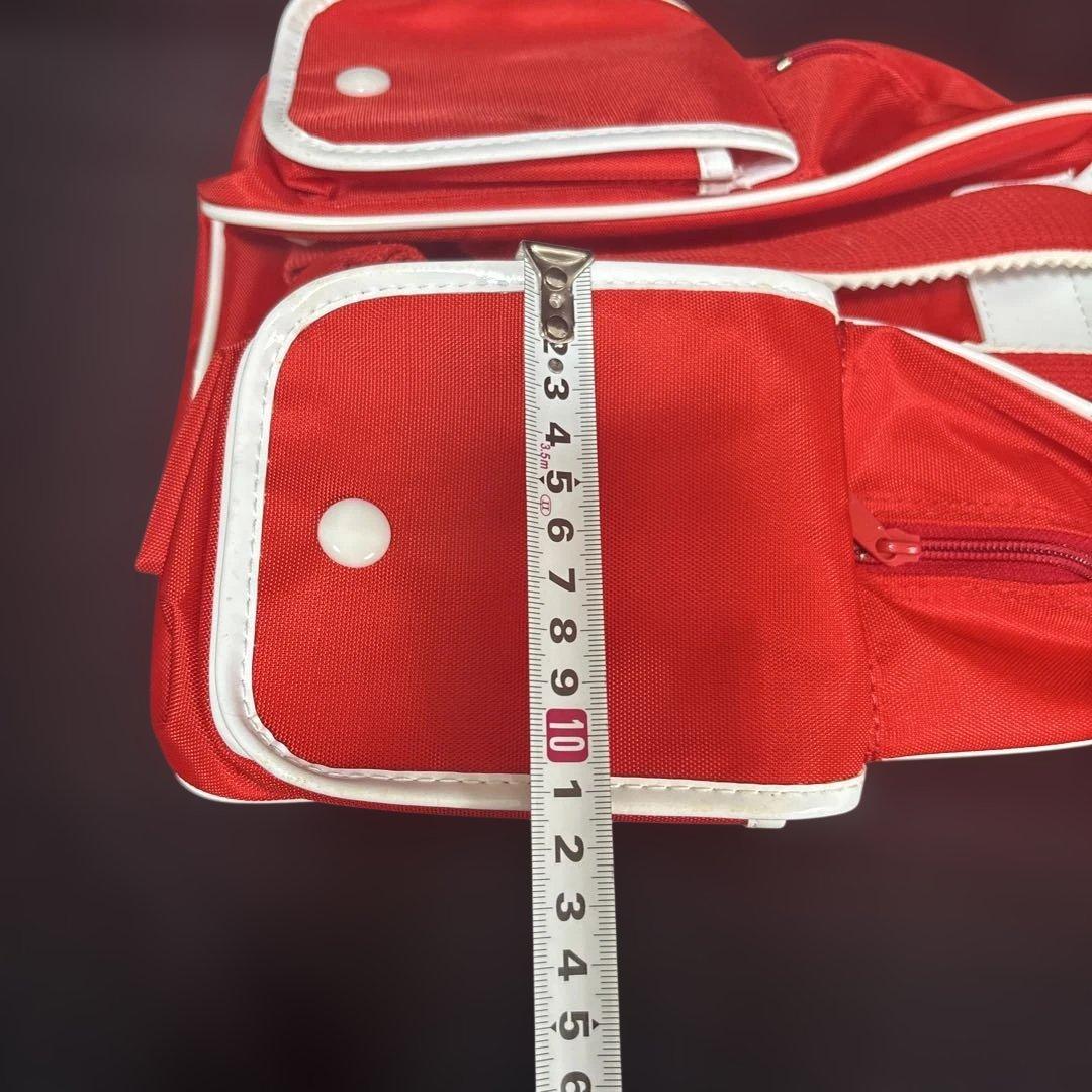 タッチ 当時物 未使用 レアTOUCH キャラクター リュックバッグ 赤 レトロ