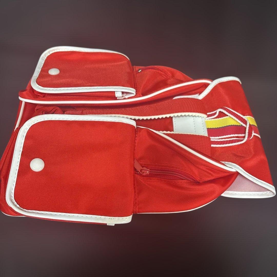 タッチ 当時物 未使用 レアTOUCH キャラクター リュックバッグ 赤 レトロ