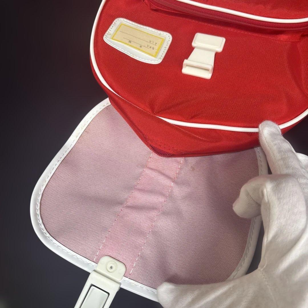 タッチ 当時物 未使用 レアTOUCH キャラクター リュックバッグ 赤 レトロ