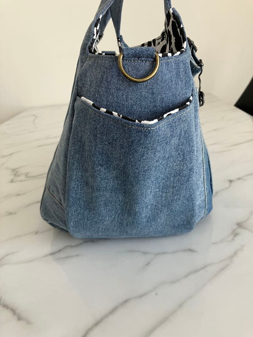 1097 MORI　デニムリメイクバック　ハンドメイド 2点