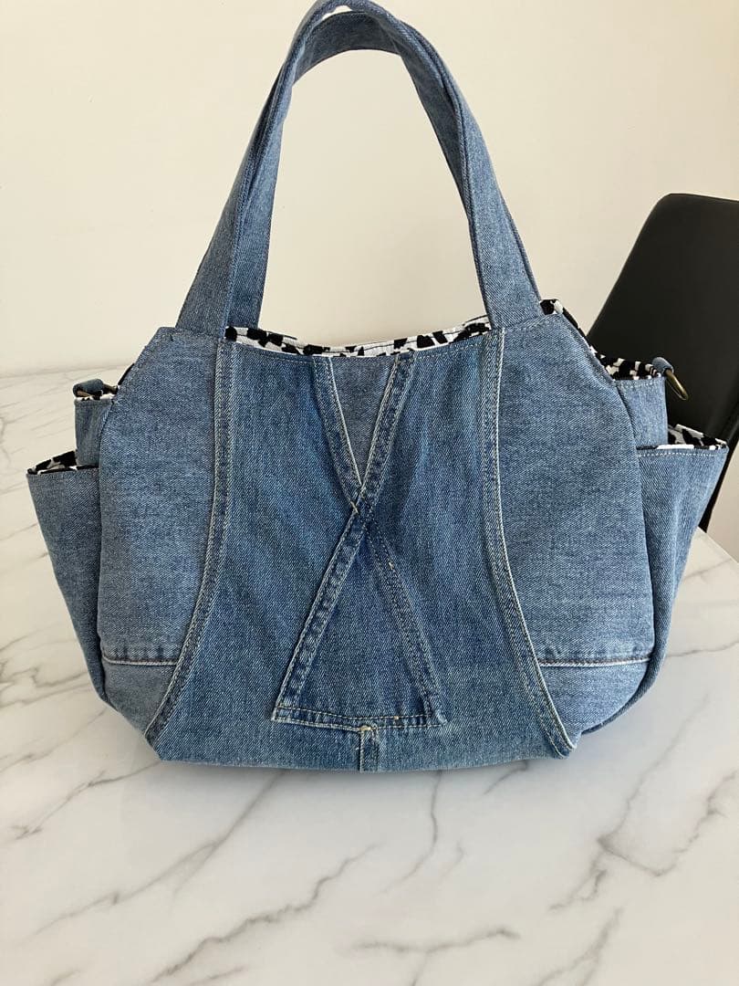 1097 MORI　デニムリメイクバック　ハンドメイド 2点