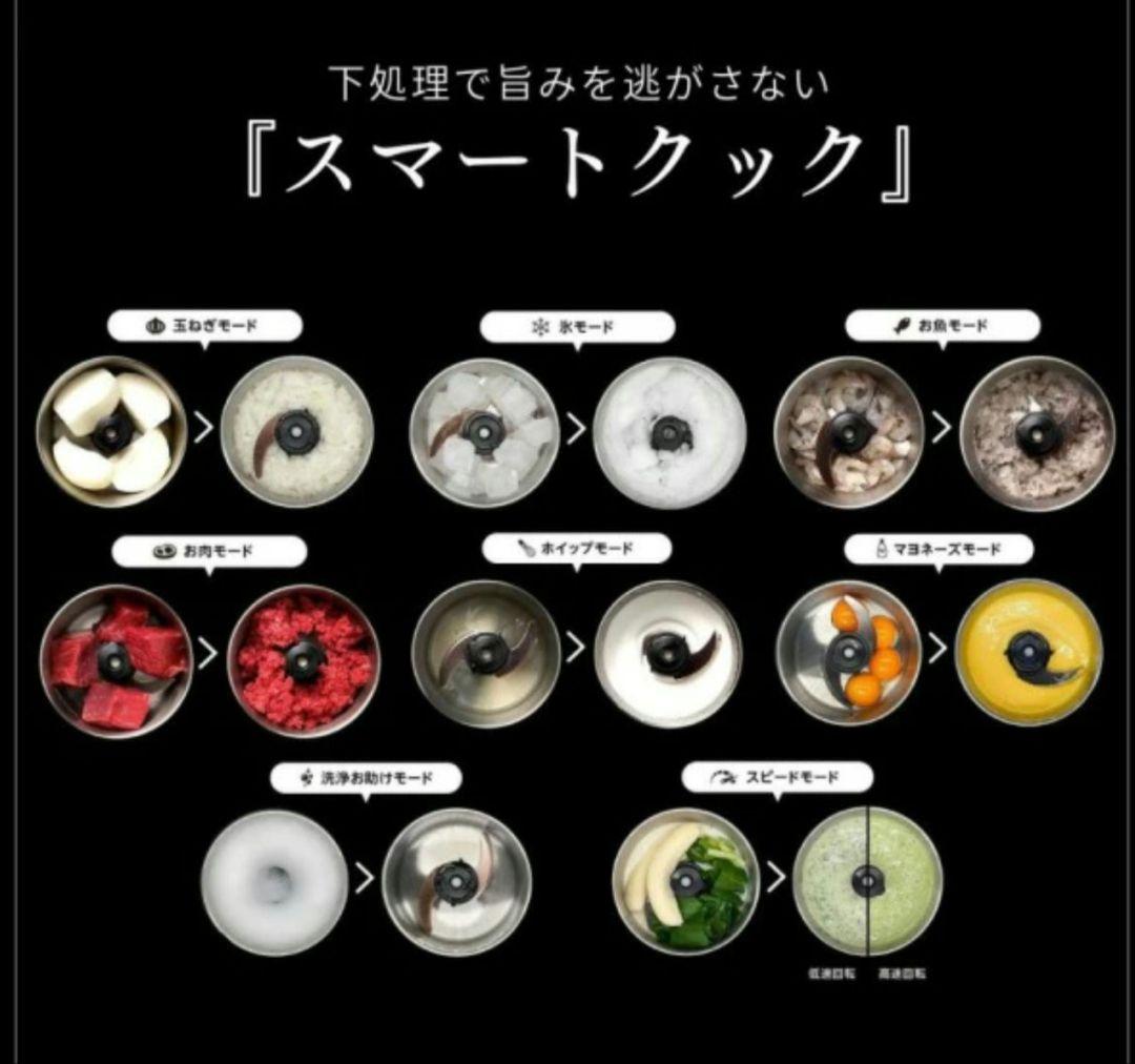 山本電気YE-MM24A-WH ホワイト MasterCut+フードプロセッサー
