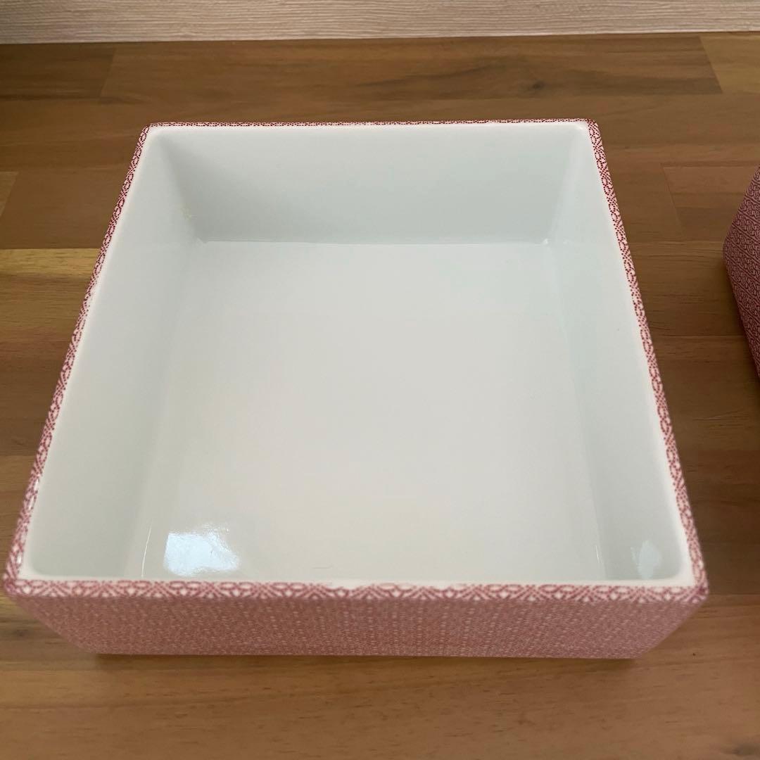 TIME ＆ STYLE タイムアンドスタイル　重箱　中　赤絵　2段　scope