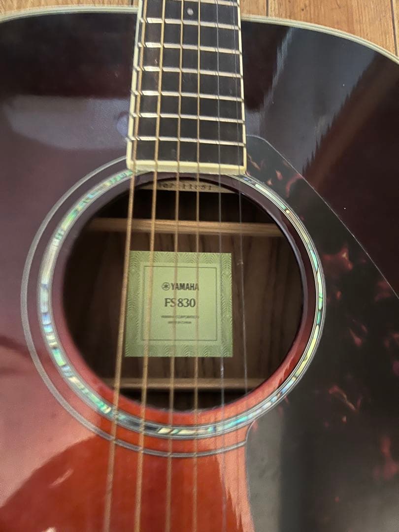 YAMAHA FS830 アコースティックギター サンバースト極美品 ケース付き