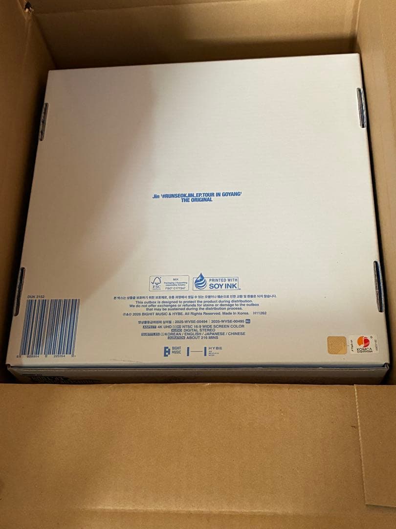 BTSジンRUNSEOKJIN TOUR GOYANG デジコなし未使用に近い