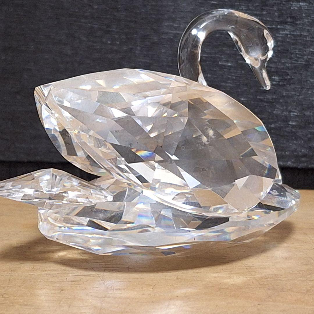 【極美品】SWAROVSKI スワロフスキー クリスタル スワン 置物 Mサイズ