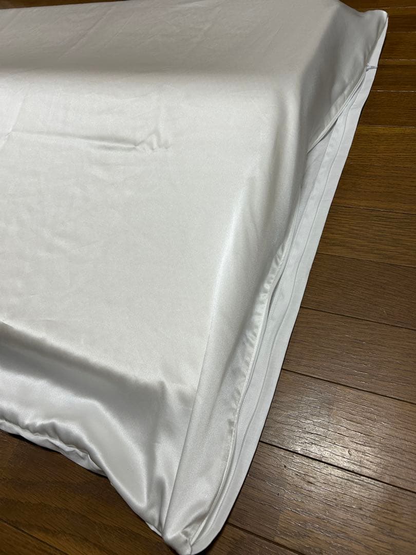 トゥルースリーパー　枕カバー　シルク100 % 真珠白　シング専用