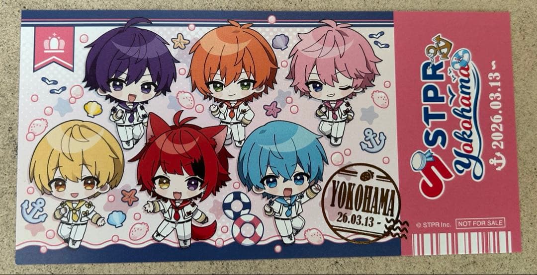 STPR × Yokohama チケット風カード 6種コンブリート　すとふぇす