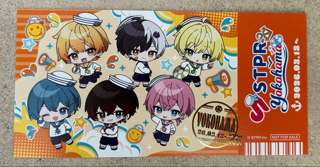 STPR × Yokohama チケット風カード 6種コンブリート　すとふぇす