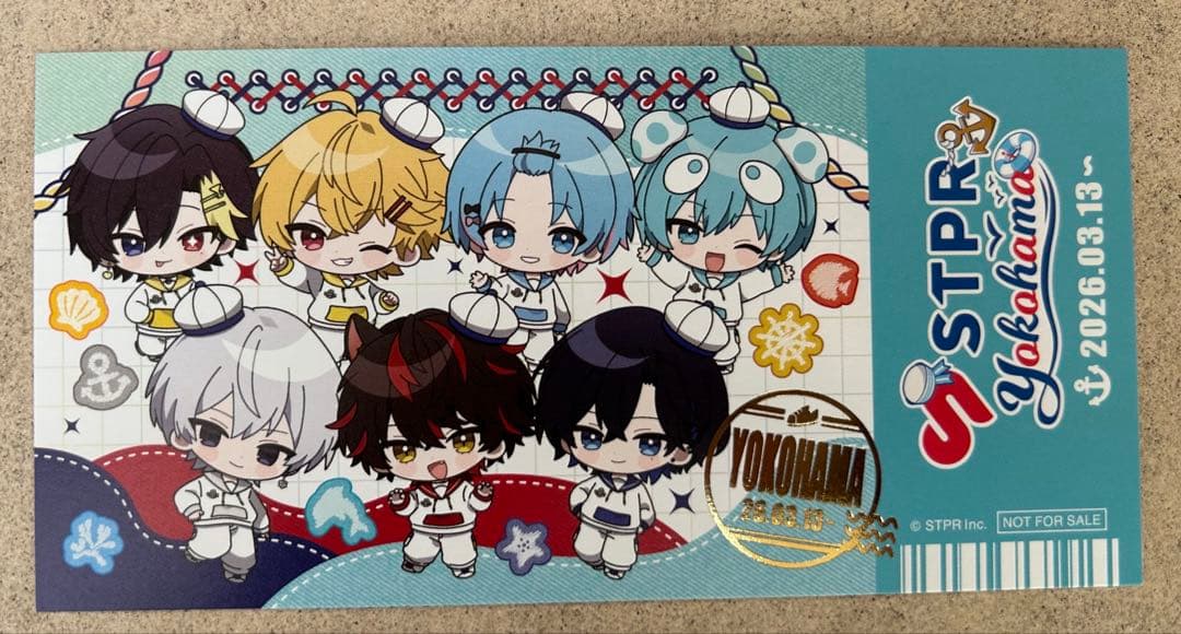 STPR × Yokohama チケット風カード 6種コンブリート　すとふぇす
