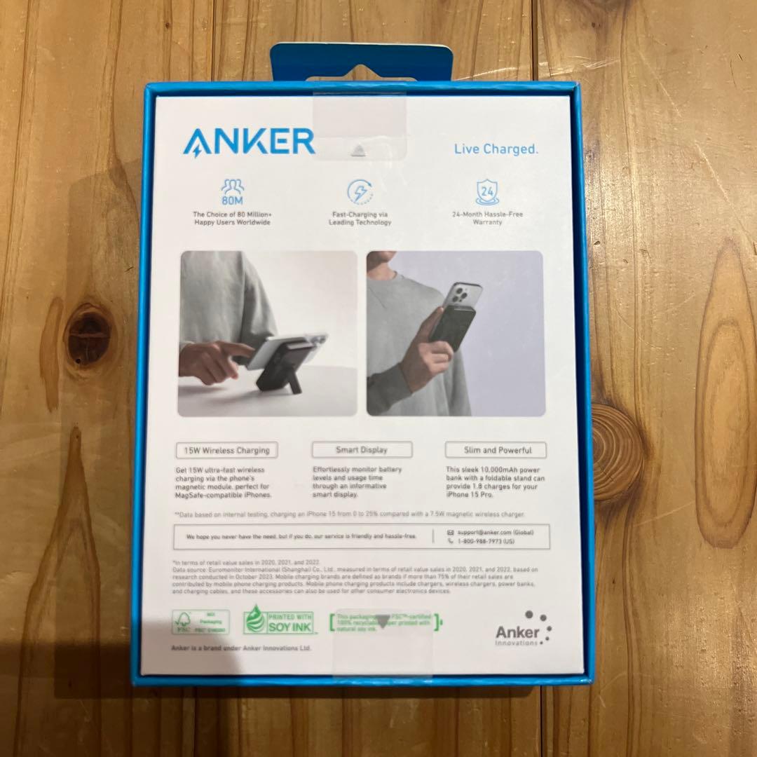 スマホアクセサリー Anker MagGo Power Bank (10K) Black